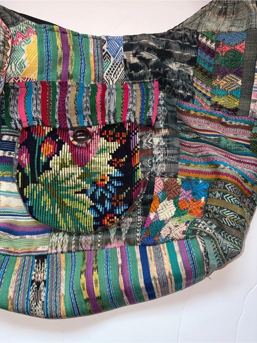 Multicolor Patchwork Bohemian Style Bag - Picture 5 of 16